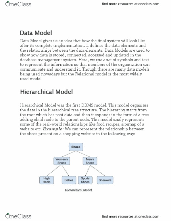DBMS Lecture 3: Data Models thumbnail