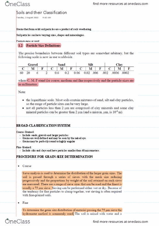 CIVL2410 Lecture Notes - Atterberg Limits thumbnail