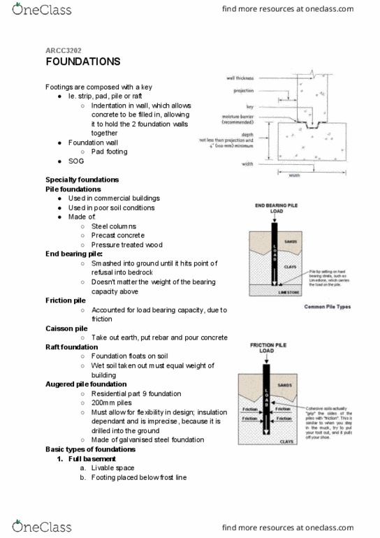 ARCC 3202 Lecture Notes - Lecture 4: Precast Concrete, Deep Foundation, Rebar thumbnail