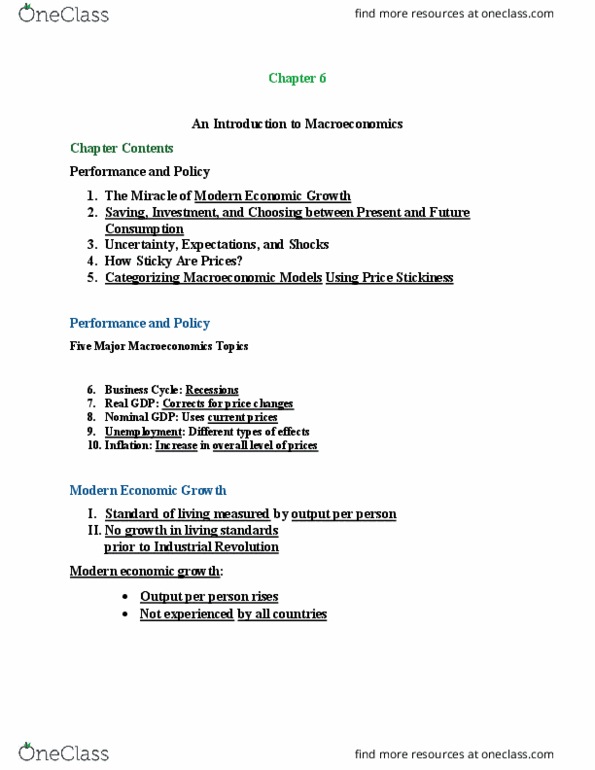 ECO 100 Lecture Notes - Lecture 6: Nominal Rigidity thumbnail