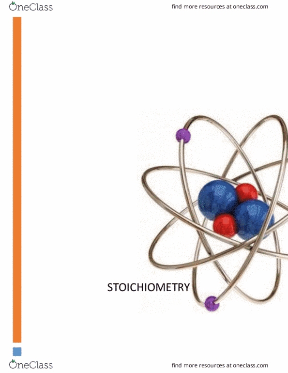 CHEMISTRY Chapter Notes - Chapter full: Stoichiometry, 32X, Phenolphthalein thumbnail