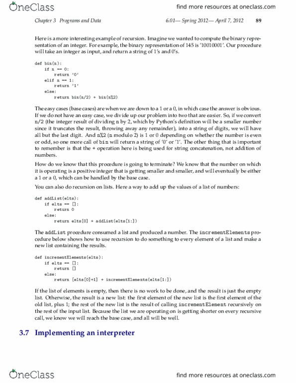 6.01 Lecture Notes - Lecture 9: Concatenation, Term Symbol, Parent Pointer Tree thumbnail