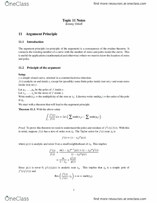 MATH 141 Chapter Notes -Linear Fractional Transformation, Removable Singularity, Linear Time-Invariant Theory thumbnail