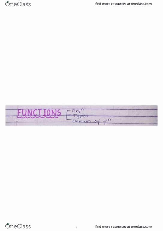 Lecture : maths_FUNCTION_Intro+VerticalLineTest_(College+Jee)_notes thumbnail