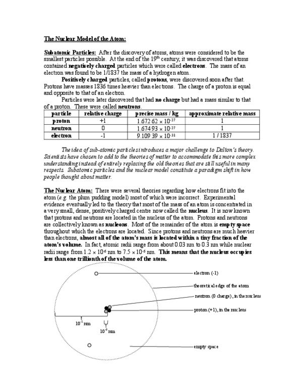 GEOG 2P02 1030 notes Nuclear Model (5) OneClass
