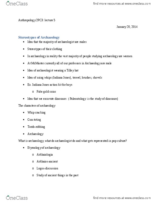 ANTHROP 2PC3 Lecture Notes - James Ussher, Monogamy, Common Land thumbnail