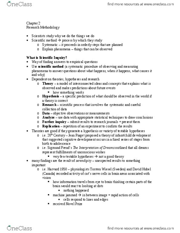 PSYC 100 Chapter Notes - Chapter 2: Job Performance, Convenience Sampling, Data Analysis thumbnail