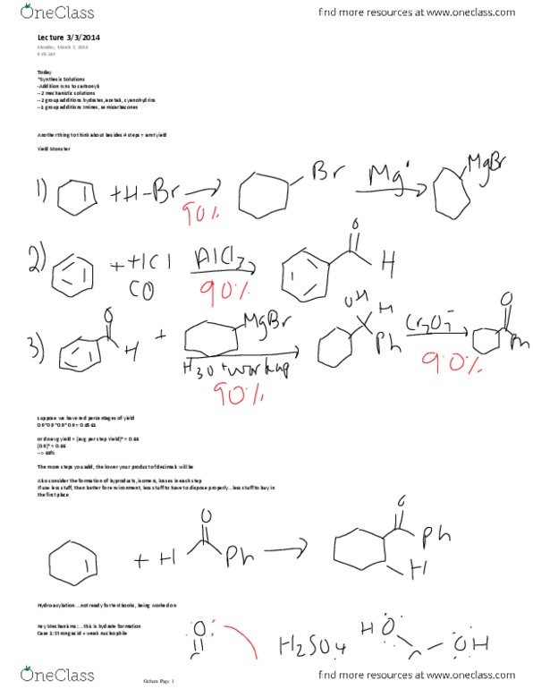 CHEM 2332H Lecture Notes - Nucleophile, Benzaldehyde thumbnail
