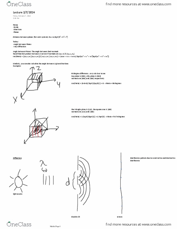 MATS 3011 Lecture Notes - Electronvolt, Mater Lectionis thumbnail