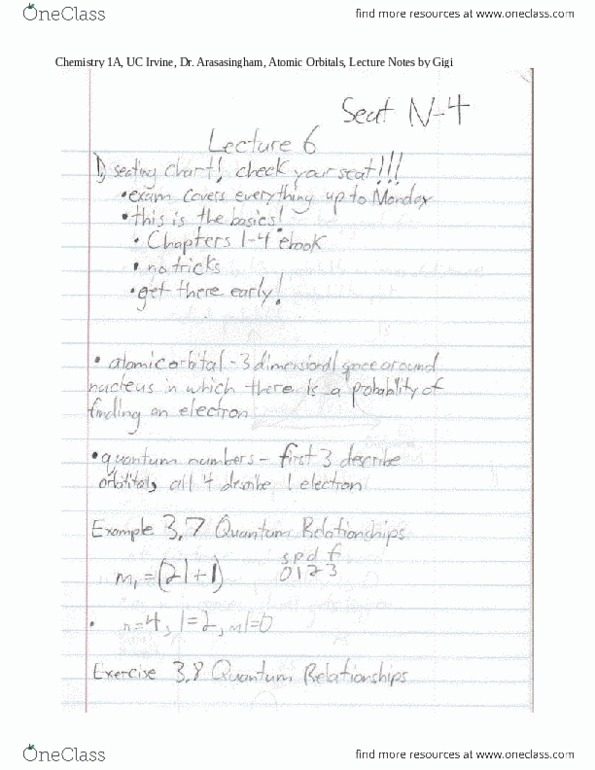 CHEM 1A Lecture 6: Lecture 6 - Atomic Orbitals thumbnail