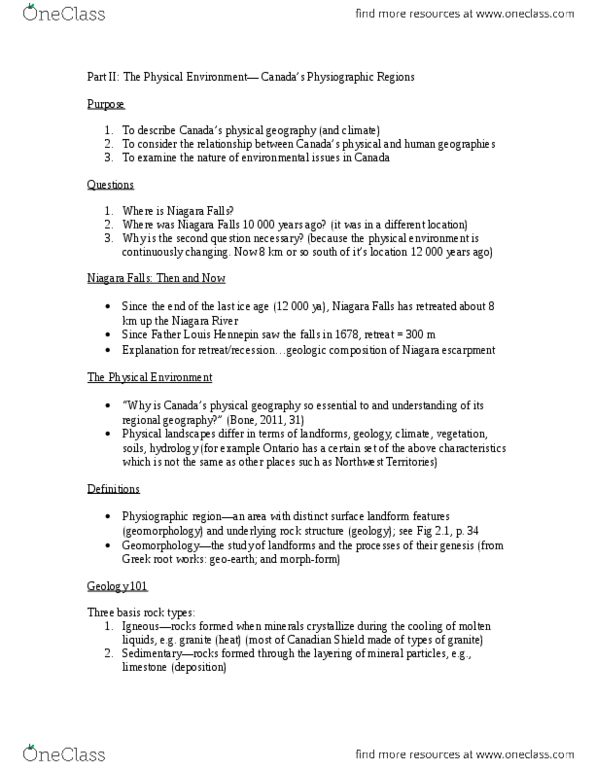 GEOG 2RC3 Lecture Notes - Louis Hennepin, Regional Geography, Landform thumbnail