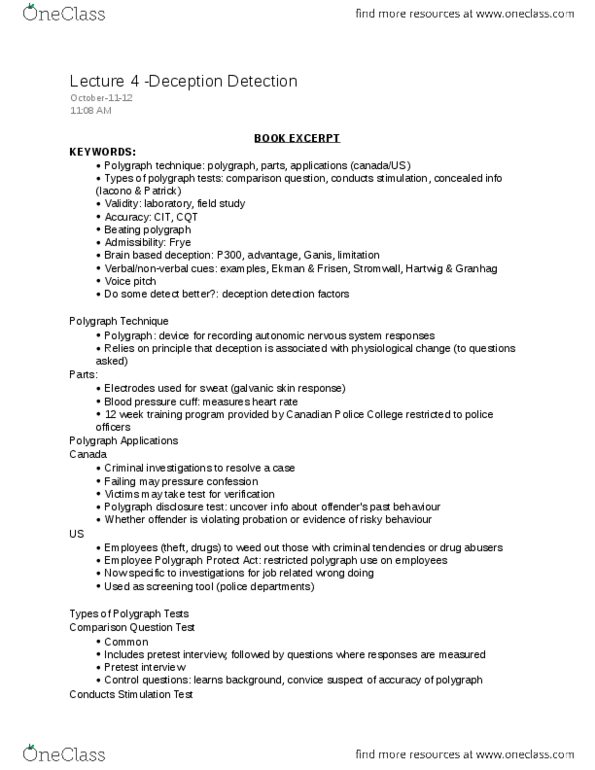 PSY 3173 Lecture Notes - Lecture 4: Electrodermal Activity, Autonomic Nervous System, Likey thumbnail