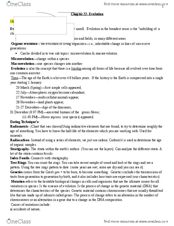 NATS 1675 Lecture : (2) Chapter 22- Evolution.docx thumbnail