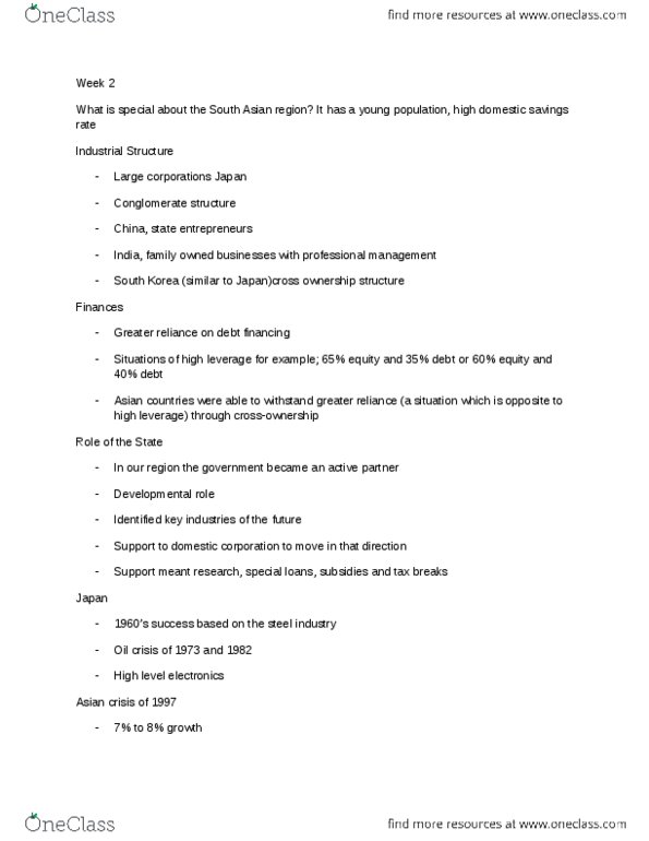 ECN 802 Lecture Notes - Lecture 2: International Monetary Fund, Cross Ownership, Import Substitution Industrialization thumbnail