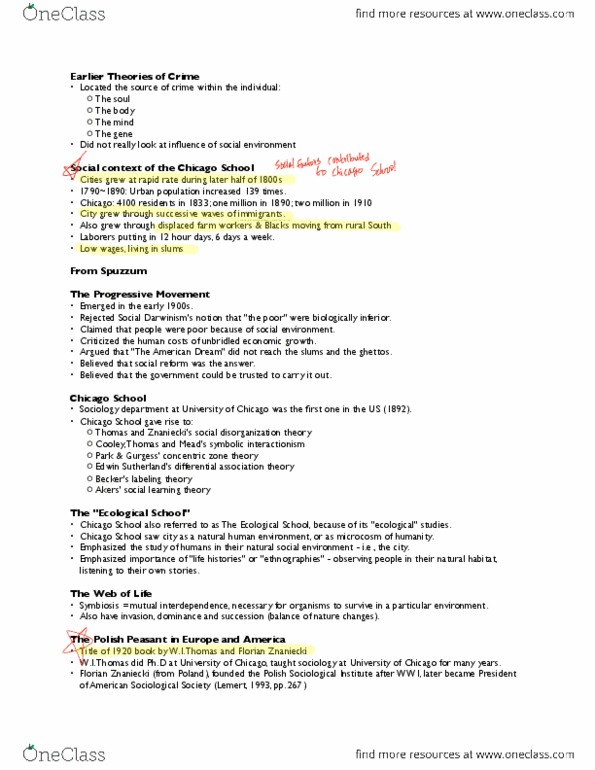 CRIM 104 Lecture 4: Lecture 4 - Social Diorganization Part 2 .pdf thumbnail