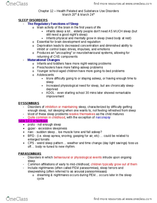 PSYC 3220 Lecture Notes - Chronic Condition, Dsm-5, Constipation thumbnail