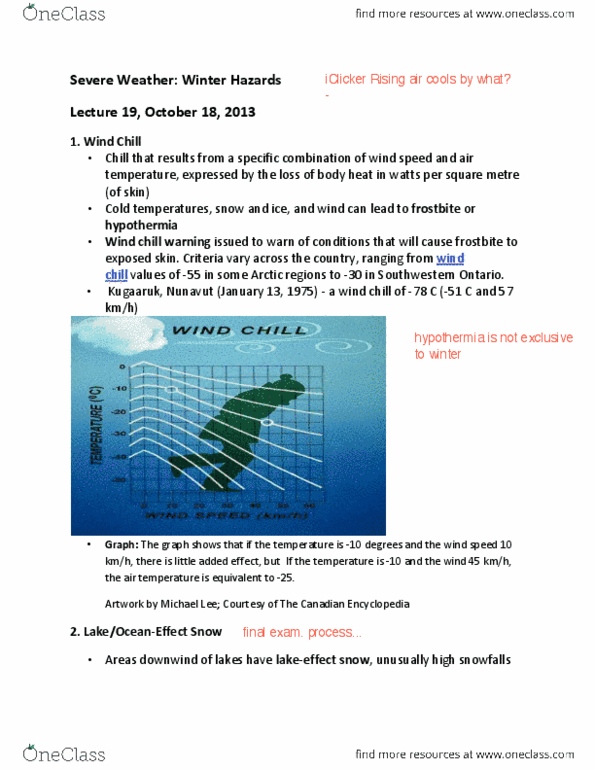 EARTHSC 2GG3 Lecture Notes - Lecture 19: Supercooling, University Corporation For Atmospheric Research, Great Slave Lake thumbnail