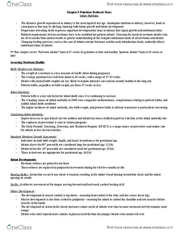 NUTR 2050 Chapter Notes - Chapter 8: Cholesterol, Main Source, Abdominal Pain thumbnail