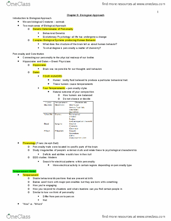 PSY 393 Lecture Notes - Dream5, Parenting Styles, Hypersensitive thumbnail