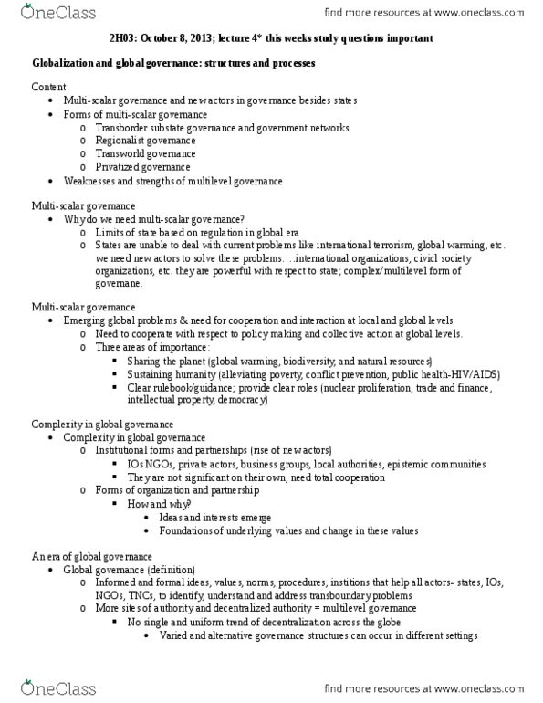 POLSCI 2H03 Lecture Notes - Lecture 4: Basel Accords, Neoliberalism, Statism thumbnail