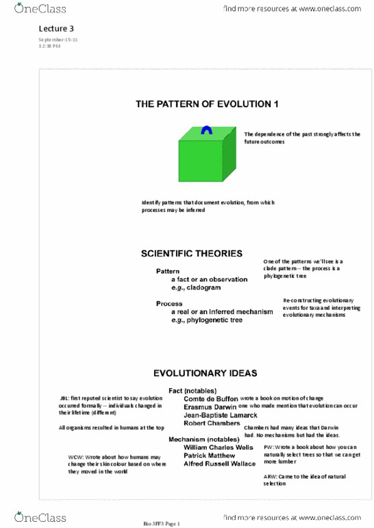 ECON 1BB3 Lecture Notes - Koelreuteria Paniculata, Irish Elk, Erasmus Darwin thumbnail