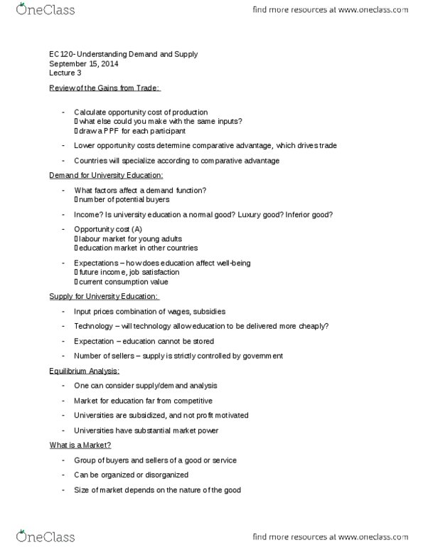 EC120 Lecture Notes - Oligopoly, Job Satisfaction, List Of Auto Parts thumbnail