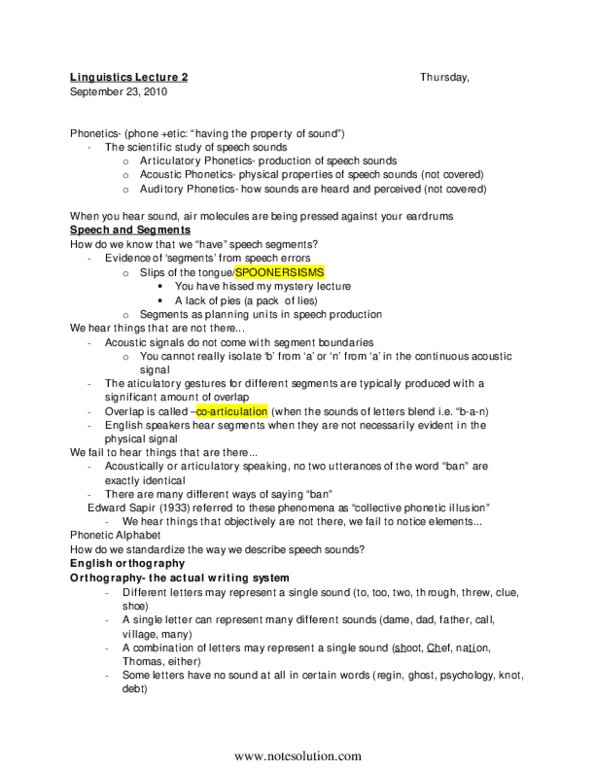 LINA01H3 Lecture Notes - Rhotic Consonant, Pharynx, Vocal Folds thumbnail