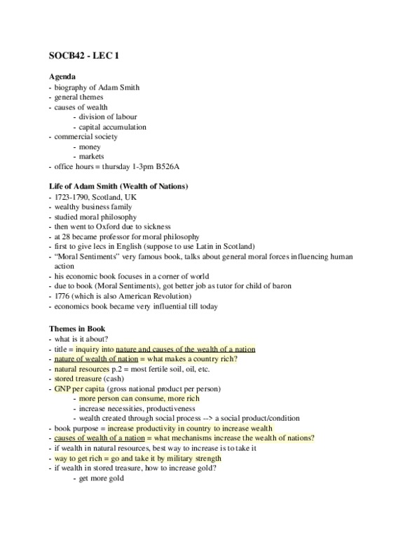 SOCB47H3 Lecture Notes - Capital Accumulation, Barter thumbnail