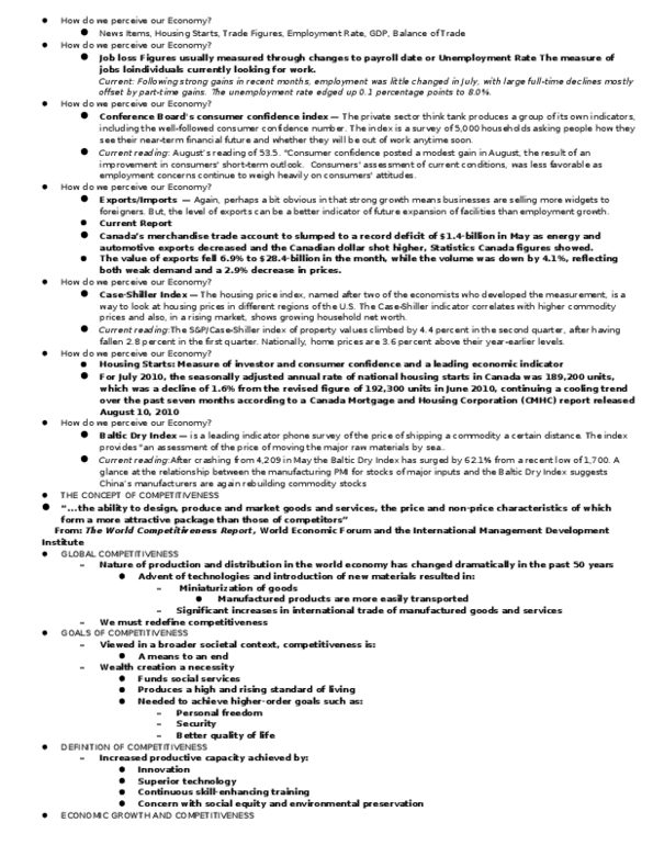 ADMS 1010 Lecture Notes - Baltic Dry Index, Management Development Institute, Economic Indicator thumbnail