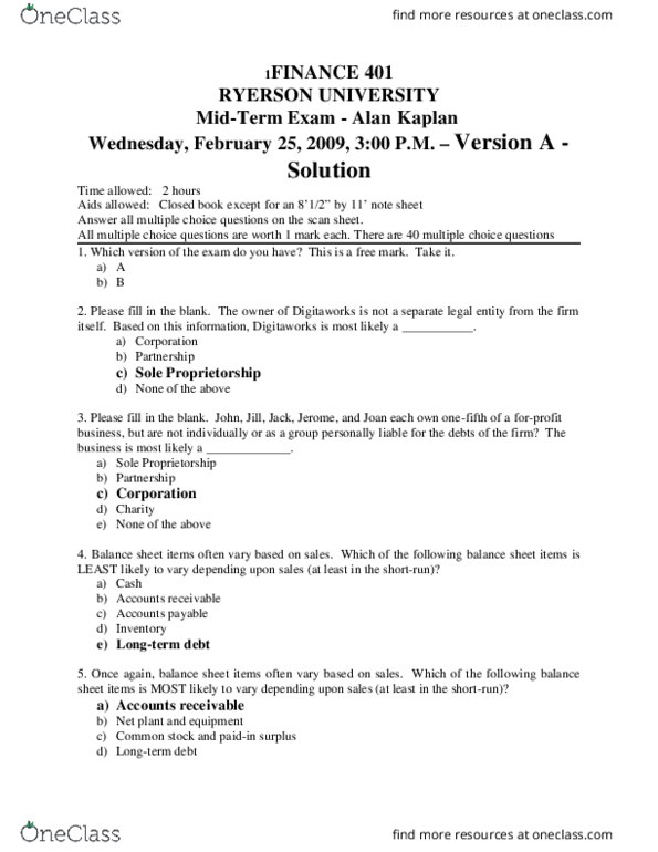 FIN 401 Lecture 9: Fin401_MT_W09_Wednesday_V1_Solution.doc thumbnail