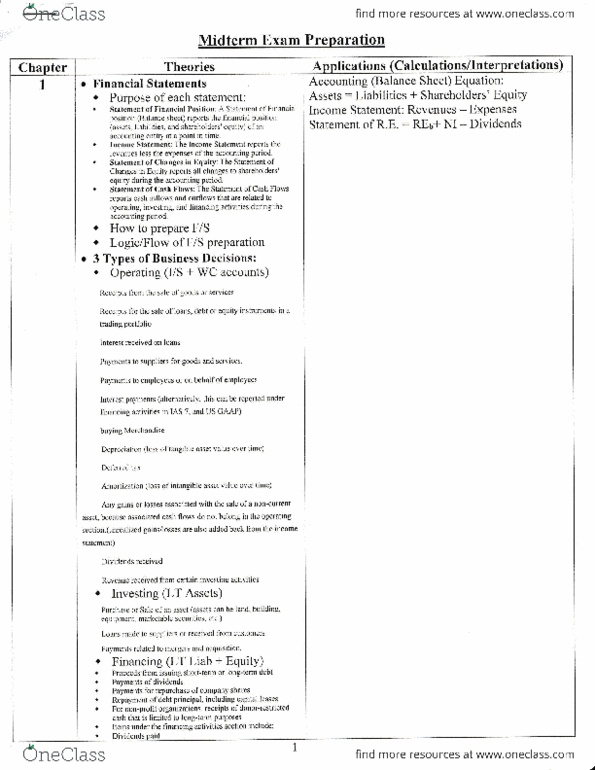 MGAB01H3 Study Guide Fall 2013, Midterm Promissory Note, Purch