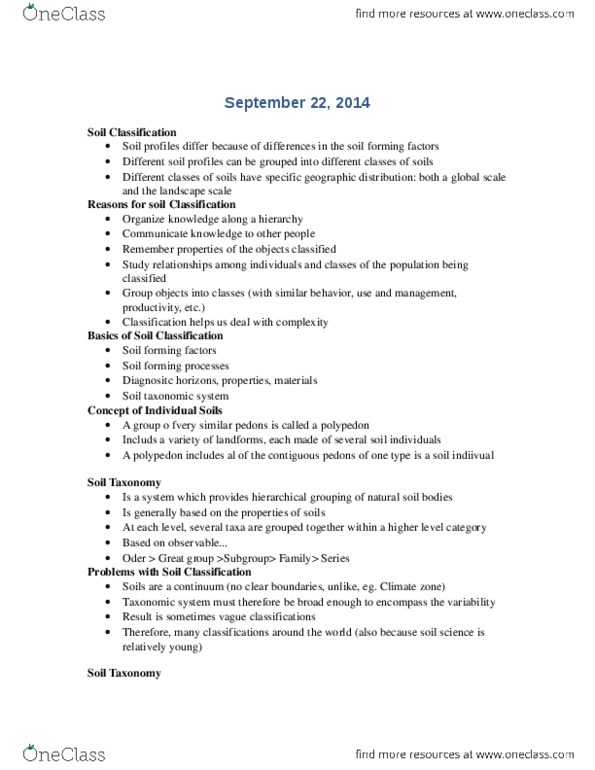 GEOG 3080 Lecture Notes - Regosol, Aridisol, Podzol thumbnail