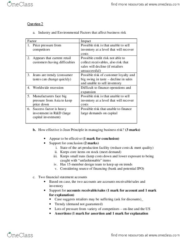 ACC 521 Lecture Notes - Lecture 16: Credit Risk, Financial Statement, Accounts Receivable thumbnail