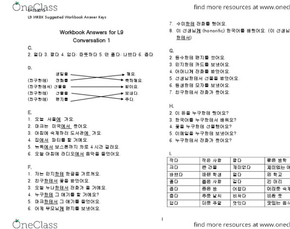 Integrated Korean Workbook Beginning 1 Answer Key Pdf Riz Books