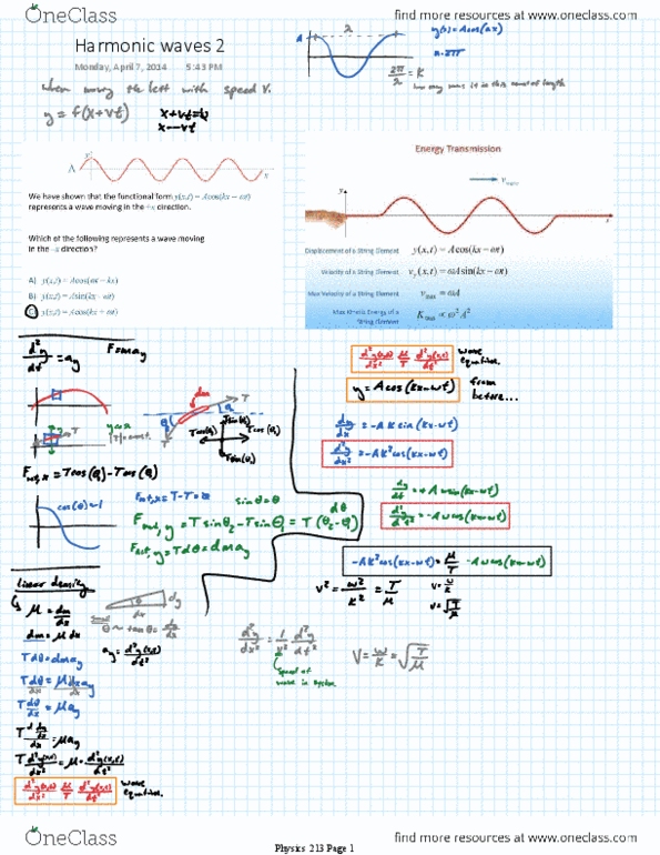 Ph 213 Chapter : harmonic waves 2.pdf thumbnail