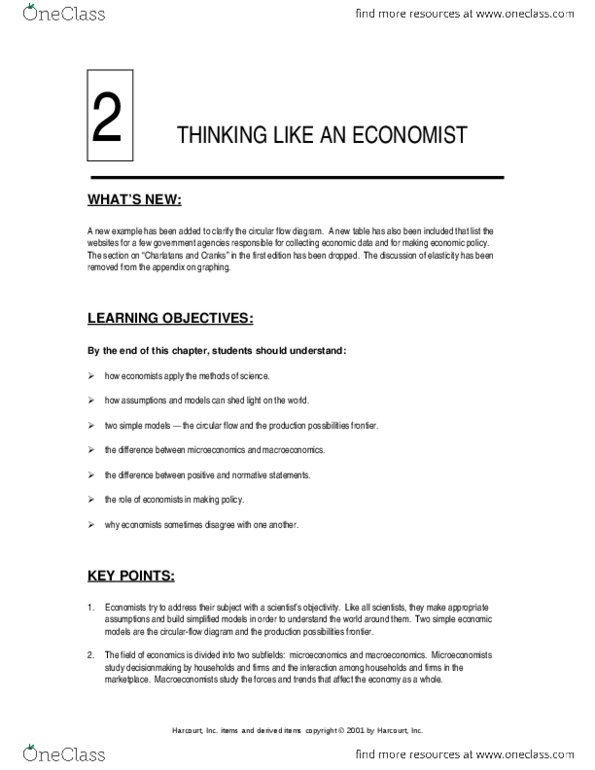 ECON 1000 Chapter Notes - Chapter 2: Macroeconomics thumbnail