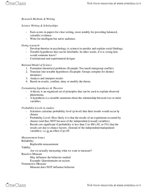PSYC 2P30 Lecture 2: 16th Sep Lecture notes.docx thumbnail