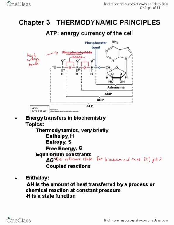 NE224 Lecture Notes - Lecture 3: Thermodynamics, Non-Equilibrium Thermodynamics, Joule thumbnail
