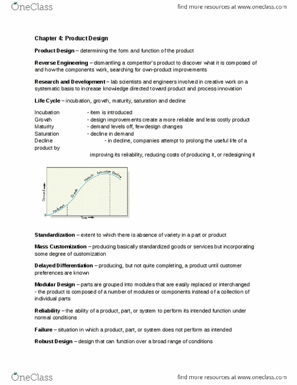 BU385 Lecture Notes - Lecture 4: Quality Function Deployment, Remanufacturing thumbnail