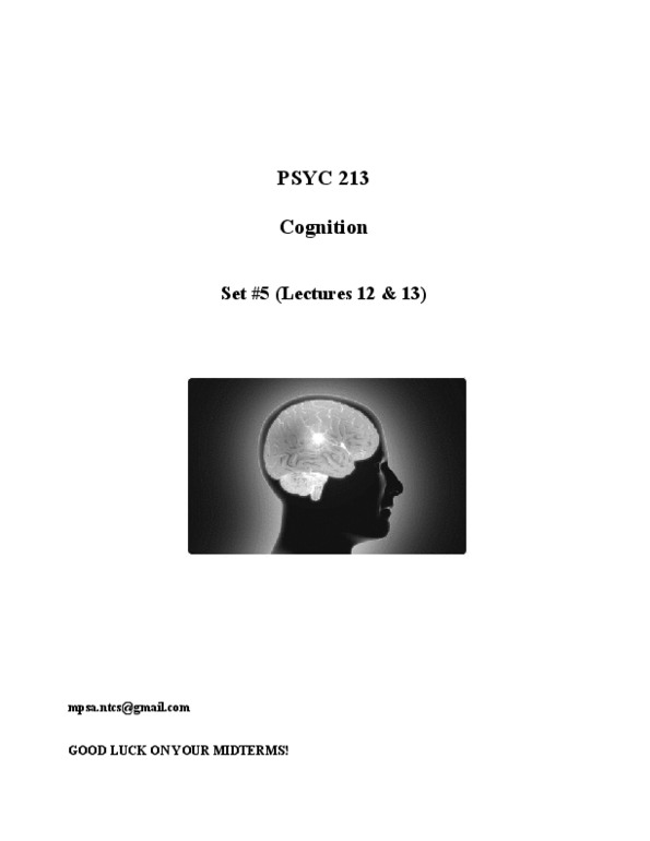PSYC 213 Lecture Notes - Amazon Rainforest, Music Psychology, Background Music thumbnail