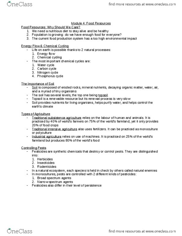 GEO 702 Chapter Notes -Water Cycle, Topsoil, Phosphorus Cycle thumbnail
