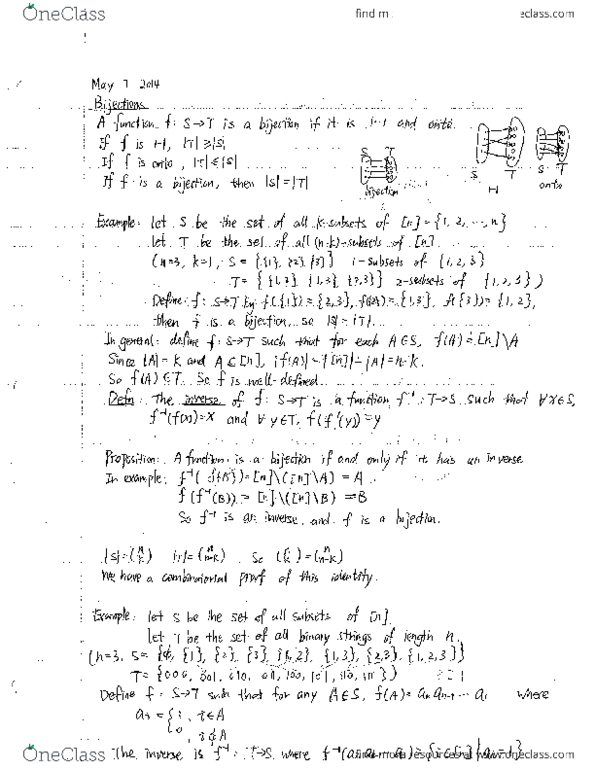 MATH239 Lecture Notes - Lecture 1: Init, Rec 2, Bijection thumbnail