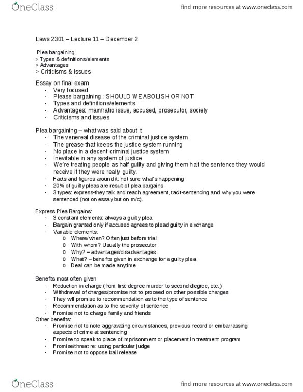 LAWS 2301 Lecture Notes - Lecture 11: Sexually Transmitted Infection thumbnail