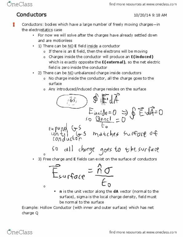 PHYS 241 Lecture Notes - Lecture 4: Electric Field thumbnail