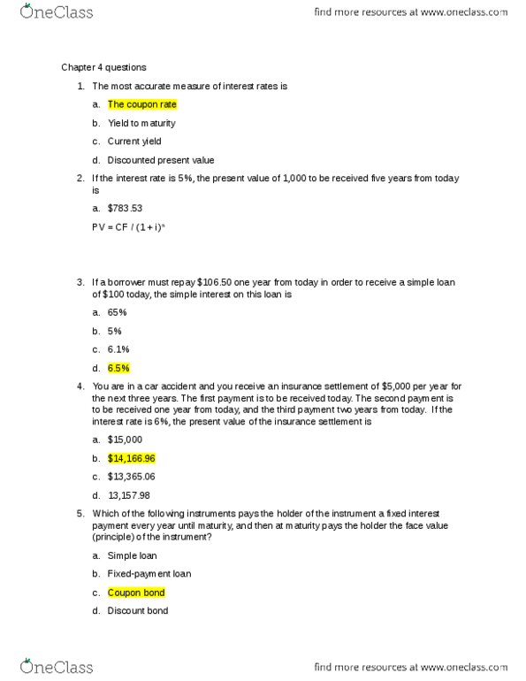 ECON 2035 Lecture Notes - Lecture 4: Interest, United States Treasury Security, Nominal Interest Rate thumbnail