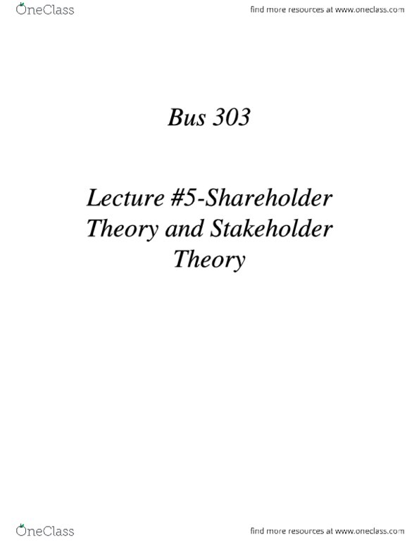 BUS 303 Lecture Notes - Lecture 5: Anita Roddick, The Body Shop, Foxconn thumbnail