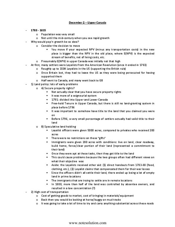 ECO323Y5 Lecture : Upper Canada thumbnail