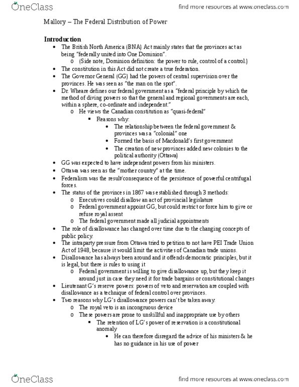 POLI 221 Chapter Notes -Western Settlement, Indirect Tax, Social Policy thumbnail