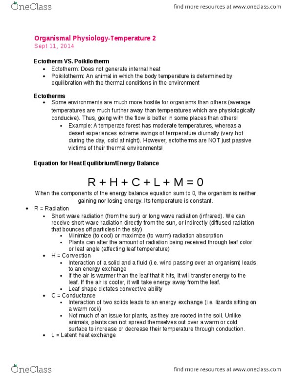 Biology 2601A/B Lecture Notes - Lecture 3: Volumetric Heat Capacity, Yellowfin Tuna, Electrochemical Gradient thumbnail