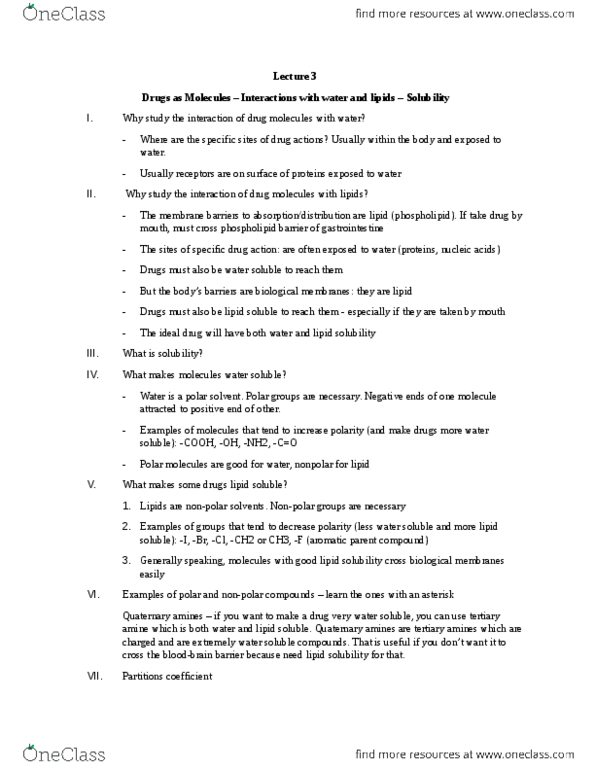 BIO200H5 Lecture Notes - Lecture 3: Adsorption, Dynamic Equilibrium, Acid Dissociation Constant thumbnail